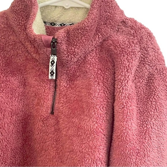 Copper Key | Pink Soft Sherpa Pullover Size 10/12 - Picture 1 of 5
